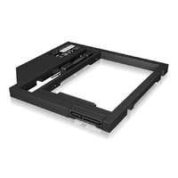 Raidsonic Raidsonic IB-AC649 Adapter for a 2,5 HDD/SSD in notebook (9,5mm) DVD bay Black