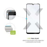 Fixed FIXED teljes kijelzős üvegfólia Samsung Galaxy A12 telefonhoz, fekete