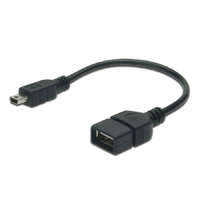 Assmann Assmann USB 2.0 adapter cable, OTG, type mini B - A