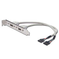 Assmann Assmann USB Slot Bracket cable, 2x type A-2x5pin IDC