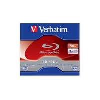 Verbatim BD-RE BluRay lemez, kétrétegű, újraírható, 50GB, 2x, 1db, normál tok, VERBATIM