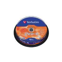 Verbatim DVD-R lemez, AZO, 4,7GB, 16x, 10 db, hengeren, VERBATIM