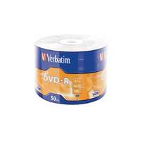 Verbatim DVD-R lemez, 4,7GB, 16x, 50 db, zsugor csomagolás, VERBATIM
