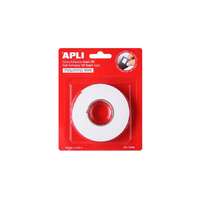 APLI Ragasztó tekercs, 3D, kétoldalas, szivacs, APLI, 19 mm x 2,28 m, fehér