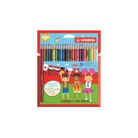 STABILO Színes ceruza készlet, hatszögletű, STABILO "Color", 24 különböző szín