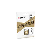 EMTEC Memóriakártya, SDHC, 16GB, UHS-I/U1, 85/20 MB/s, EMTEC "Elite Gold"