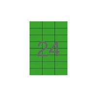 APLI Etikett, 70x37 mm, színes, APLI, zöld, 2400 etikett/csomag