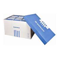 DONAU Archiválókonténer, levehető tető, 545x363x317 mm, karton, DONAU, kék-fehér