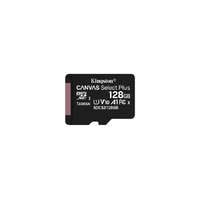 KINGSTON KINGSTON Memóriakártya MicroSDXC 128GB Canvas Select Plus 100R A1 C10 Adapter nélkül