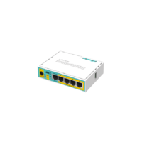 MIKROTIK MIKROTIK Vezetékes Router RouterBOARD 5x100Mbps (POE out), Menedzselhető, Asztali - RB750UPR2