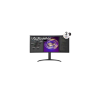 LG MON LG Ívelt IPS monitor 34" 34WP85CP-B, 3440x1440, 21:9, 300cd/m2, 5ms, 2xHDMI/DisplayPort/USB-C/2xUSB, hangszóró