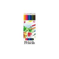 ICO Színes ceruza készlet, hatszögletű, ICO "Süni", 12 különböző szín