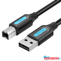 Vention VENTION KÁBEL USB 2.0 A M to B M Kábel 1M