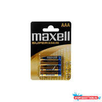 Maxell Elem AAA mikro LR3 1,5V Super tartós alkaline 4 db/csomag, Maxell