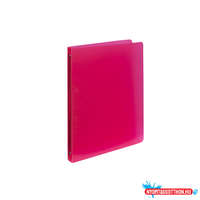  Gyűrűskönyv A4, 4 gyűrűs 2cm gerinc PP, Karton P+P Opaline piros