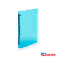  Gyűrűskönyv A4, 4 gyűrűs 2cm gerinc áttetsző PP, Karton P+P Lines kék
