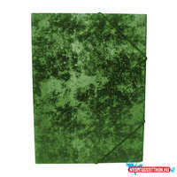 Bluering Gumis mappa A4, festett prespán mintás karton Bluering(R) zöld