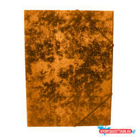 Bluering Gumis mappa A4, festett prespán mintás karton Bluering(R) narancs