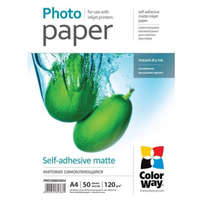 ColorWay Fotópapír Matte öntapadós 120g/m A4 50 ív CW-PMS1208050A4
