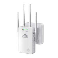  Erőteljes WiFi jelerősítő, WiFi erősítő 4 antennával - Ha vastagok a falak...
