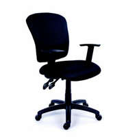 MAYAH Irodai szék, fekete szövetborítás, fekete lábkereszt, MAYAH Active (BBSZVV09)