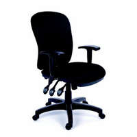 MAYAH Irodai szék, állítható karfával, fekete gyöngyszövet-borítás, fekete lábkereszt, MAYAH Comfort (BBSZVV13)