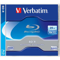 VERBATIM BD-R BluRay lemez, 25GB, 6x, 1 db, normál tok, VERBATIM (BRV-6)