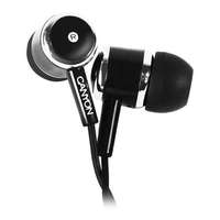 CANYON Fülhallgató, mikrofonnal, CANYON EPM-01, fekete (CACEPM01B)