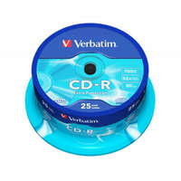 VERBATIM CD-R lemez, 700MB, 52x, 25 db, hengeren, VERBATIM DataLife (CDV7052B25DL)