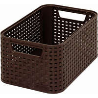 CURVER Rattan hatású kosár, 6l, sötétbarna, CURVER Style S (CSCR7SB)