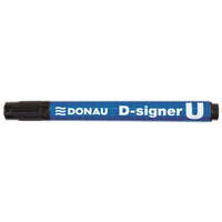 DONAU Alkoholos marker, 2-4 mm, kúpos, DONAU D-signer U, fekete (D7371FK)