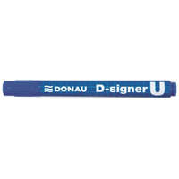 DONAU Alkoholos marker, 2-4 mm, kúpos, DONAU D-signer U, kék (D7371K)