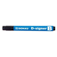 DONAU Táblamarker, 2-4 mm, kúpos, DONAU D-signer B, fekete (D7372FK)