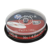 HP DVD-R lemez, 4,7 GB, 16x, 10 db, hengeren, HP (DVDH-16B10)