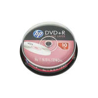 HP DVD+R lemez, kétrétegű, 8,5GB, 8x, 10 db, hengeren, HP (DVDH+8DLB10)