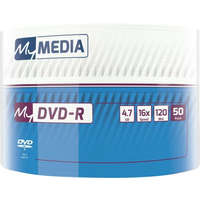 MYMEDIA DVD-R lemez, 4,7 GB, 16x, 50 db, zsugor csomagolás, MYMEDIA (by VERBATIM) (DVDM-16Z50)