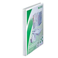 LEITZ Gyűrűs könyv, panorámás, 2 gyűrű, O alakú, 30 mm, A4 Maxi, PP, LEITZ, fehér (E42770001)