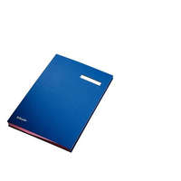 ESSELTE Aláírókönyv, A4, 20 részes, karton, ESSELTE, kék (E621063)