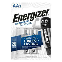 ENERGIZER Elem, AA ceruza, 2 db, Lítium, ENERGIZER Ultimate Lithium (EEAA2L)