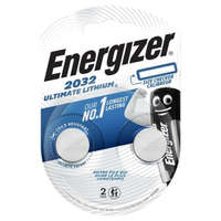 ENERGIZER Gombelem, CR2032, 2 db, színjelző, ENERGIZER Ultimate Lithium Performance (EECR2032L)