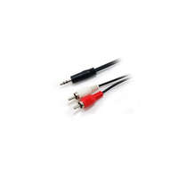 EQUIP Audio kábel, 3,5 mm jack-2xRCA, 2,5 m, EQUIP (EP709207)
