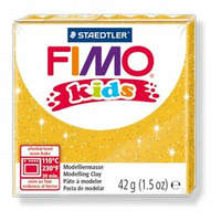 FIMO Gyurma, 42 g, égethető, FIMO Kids, glitteres arany (FM8030112)