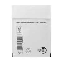 VICTORIA PAPER Légpárnás tasak, 125x175 mm külméret, 105x165 mm belméret, VICTORIA PAPER, W1, fehér (IBIL21)