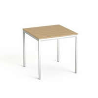 MAYAH Általános asztal fémlábbal, 75x75 cm, MAYAH Freedom SV-37, kőris (IBXA37K)