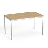 MAYAH Általános asztal fémlábbal, 75x130 cm, MAYAH Freedom SV-38, kőris (IBXA38K)