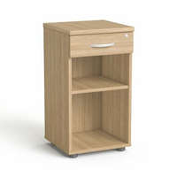 MAYAH Szekrény, asztalmagas, fiókos, nyitott polcos, MAYAH Freedom SV-14, kőris (IBXSZ14K)