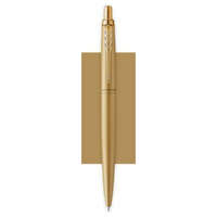 PARKER Golyóstoll, 0,7 mm, nyomógombos, arany színű klip, arany tolltest, PARKER, Royal Jotter XL, kék (ICPJRXLA)
