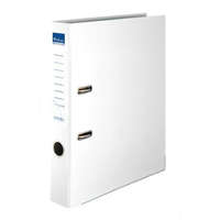VICTORIA OFFICE Iratrendező, 50 mm, A4, PP/karton, élvédő sínnel, VICTORIA OFFICE, Basic, fehér (IDI50F)