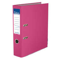 VICTORIA OFFICE Iratrendező, 75 mm, A4, PP/karton, élvédő sínnel, VICTORIA OFFICE, Basic, rózsaszín (IDI75R)