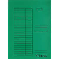 VICTORIA OFFICE Pólyás dosszié, karton, A4, VICTORIA OFFICE, zöld (IDPI03)